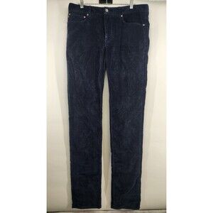 Spoke Men's Size 33 Blue Cord Five Regular Fit Pants Corduroy Portugal